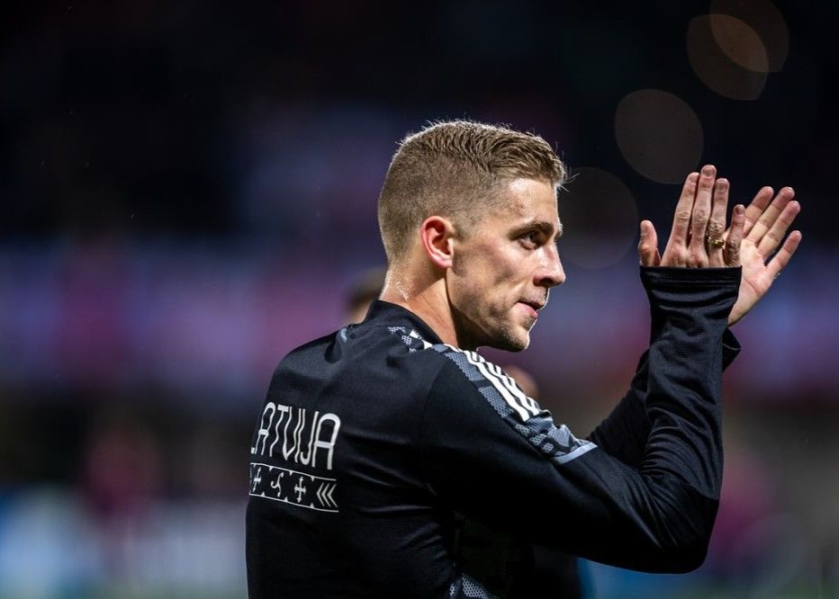 लातवियाई स्ट्राइकर: हो सकता है कि हमने ज्यादातर समय बचाव किया हो, लेकिन हमने अंतिम गेम में जीतने की पूरी कोशिश की